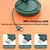 Multifunctional Hand Warmer 2 Temperature Modes Fast Heating 3 in 1 Mini Portable Makeup Mirror Power Bank Hand Warmer