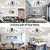 6-Lights Modern Chandelier Ceiling Light Black Industrial Semi Flush Mount Celing Light Fixture for Bedroom Dining Room Kitchen Living Room (Bulbs Not Included)