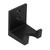 Bottomless Portafilter Rack Aluminum Alloy Viscose Perforated Dual Purpose Coffee Tamper Wall RackBlack