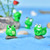 6Pcs Plastic Animal Cartoon Frog Micro Landscape Little Figurine Garden Ornaments Fish Tank Doll Decoration