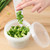 Fridge Scallion Box Round Draining Plastic with Sealing Lid Scallion Storage Container for Ginger Garlic