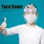 10Pcs Cute Cartoon Anti-Saliva Full Face Covering Kid Transparent Face Cover for Outdoor Riding(Baby )
