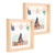 2Pcs Picture Frames Innovative Decorative Photo Display for Tabletop Wall Mount Home Decoration