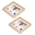 2Pcs Picture Frames Innovative Decorative Photo Display for Tabletop Wall Mount Home Decoration