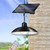 Solar Powered LEDs Ceiling Light Dimmable Shed Lights Patio Chandelier Split Solar Light Hang-ing Lamp Remote & Lighting Control with Timer Function IP65 Water-resistant for Indoor Outdoor Lighting
