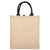 Vintage Square Gunny Bag Jute Handbag Storage Shopping Carrier Shoulder Tote Bag (M)