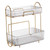 Makeup Organizer 2 Tier Bathroom Countertop Organizer Large Capacity Cosmetic Holder Shelf for Bedroom Dresser Transparent
