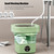 Portable Washing Machine for Underwear, Baby Clothes 6.5L Foldable Small Washer Deep Cleaning for Dorm Camping Travel