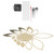 DIY Mirror Wall Clock Stickers Modern Decor for Home Living Room Background StickerGold
