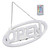 LED Neon Open Sign RGBW Remote Control Timing Signboard Lights for Store Shopping Malls Tavern 100‑240VUS Plug