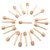 50pcs Honeycomb Stick 8cm Mini Wooden Honey Dipper Sticks Honey Stirrer Honey Wand for Honey Coffee Jam Kitchen Gadgets