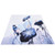 Blackout Curtain Waterproof Flower Printing Shower Curtain with Hooks for Bathroom Bedroom Living Room Study180x180cm