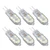 10 Pack G4 2835 LED Bulb Transparent Led Lamp Plug in Light Bulb AC220V for Camper Cabinet Landscape Light 6500K White Light