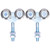 2Pcs Door Hanging Wheel Pulley Roller Glass Door Accessory for Barn Door Diameter 35mm