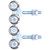 2Pcs Door Hanging Wheel Pulley Roller Glass Door Accessory for Barn Door Diameter 35mm