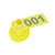 1-100 Number Plastic Livestock Ear Tag Animal Tag for Goat Sheep Pig (Yellow)