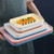 Kitchen Serving Tray Wheat Straw Rectangular Nordic Style Cupcake Fruit Snack Tea Tray for Home Office Restaurant Beige L (Approx. 38x27cm / 15.0x10.6in)
