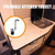 Foldable Faucet for Motorhome 360°Rotation Kitchen Faucet Sink Single-Handle Water Taps with Cold & Hot Water Inlet Hose Copper Swivel Faucet for RV Caravan Camper Marine Boat Camping