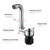 Foldable Faucet for Motorhome 360°Rotation Kitchen Faucet Sink Single-Handle Water Taps with Cold & Hot Water Inlet Hose Copper Swivel Faucet for RV Caravan Camper Marine Boat Camping