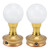 2 Set LED Buddha Light Crystal Ball Lamp 3 Color Adjustment Plug In Buddhist Lamp for Buddhism SupplyUK Plug 100-240V