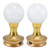 2 Set LED Buddha Light Crystal Ball Lamp 3 Color Adjustment Plug In Buddhist Lamp for Buddhism SupplyUK Plug 100-240V