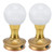 2 Set LED Buddha Light Crystal Ball Lamp 3 Color Adjustment Plug In Buddhist Lamp for Buddhism SupplyUK Plug 100-240V