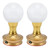 2 Set LED Buddha Light Crystal Ball Lamp 3 Color Adjustment Plug In Buddhist Lamp for Buddhism SupplyUK Plug 100-240V