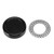 Magnetic Push Slider Mini Push Coin Clickers Aluminum Alloy Rotating Fingertip Stress Relief Toys for 14 Years Above Black