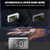 LED Mirror Alarm Clock Digital Alarm Clock Multifunctional Mini Electronic Alarm Clock for Bedroom Living Room Office