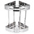 Stainless Steel Double‑Layer Triangular Corner Shower Storage Shelf Bathroom Accessory