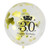 10Pcs 12Inch Latex Balloons Printed Transparent Crown Balloons For Birthday(Gold 30)