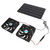 20W Solar Panel Fan Kit Heat Dissipation Ventilation Solar Powered Dual Fan with Switch for Chicken House Greenhouse Dog House