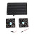 20W Solar Panel Fan Kit Heat Dissipation Ventilation Solar Powered Dual Fan with Switch for Chicken House Greenhouse Dog House