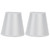 2PCS Modern Fabric Lampshade Clip On Wall Lamp Chandelier Lamp Shade for E14 Screw Table LightPT10 White