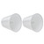 2PCS Modern Fabric Lampshade Clip On Wall Lamp Chandelier Lamp Shade for E14 Screw Table LightPT10 White