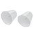 2PCS Modern Fabric Lampshade Clip On Wall Lamp Chandelier Lamp Shade for E14 Screw Table LightPT10 White