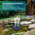 2.5W Solar Fountain Pump With 360°Rotatable Nozzle Solar-power Fountain Free Standing Water Pump Floating Circle Fountain for Bird Bath Garden Small Pond