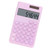 Calculators 8 Digit Solar Battery Dual Power Handheld Pocket Calculator with Large LCD Display Big Sensitive ButtonPale Pinkish Purple