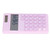 Calculators 8 Digit Solar Battery Dual Power Handheld Pocket Calculator with Large LCD Display Big Sensitive ButtonPale Pinkish Purple