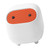 Mini Trash Can 2 Layer Press Type Plastic Countertop Garbage Can with Lid for Table Bedside Desk White