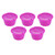 5Pcs 50ml Coffee Capsule Reusable Coffee Filter Cup with Spoon for DOLCE GUSTO Coffee MachineRose Red