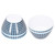4PCS 6in Salad Bowl Dinner Serving Bowl Sets Kitchen Imitation Porcelain DinnerwareDark Blue Grids