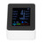 Multifunctional 6 in 1 CO2 Meter Air Quality Monitor Temperature PM2.5 TVOC HCHO Detector USB Charging White