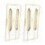 2Pcs Gold Wall Sculptures Metal Wall Decor with Frame for Living Room Bedroom Office Study