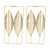 2Pcs Gold Wall Sculptures Metal Wall Decor with Frame for Living Room Bedroom Office Study