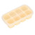 8 Grid Ice Cube Tray with Lid Food Grade Household Ice Cube Mold for Home KitchenYellow