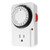 Mechanical Outlet Timer 24 Hours Cycle 3 Prong 2 Modes Light Indicator Plug in Electric Timer   for Light