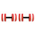 2 PCS EVA Water Floating Dumbbell Yoga Exercise Water Foam Dumbbell Fitness Tool for Men Women Kids Red