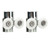 23mm Sliding Door Pulley Bathroom Closet Glass Door Hanging Swing Wheel Upper Lower Roller Kit
