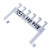 6 Hooks Over The Door Hooks Strong Load Bearing Capacity Space Saving Metal Door Hanger Hooks for Coat Hat Bag White